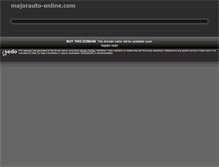 Tablet Screenshot of majorauto-online.com